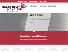 Tablet Screenshot of blackbeltmovers.com